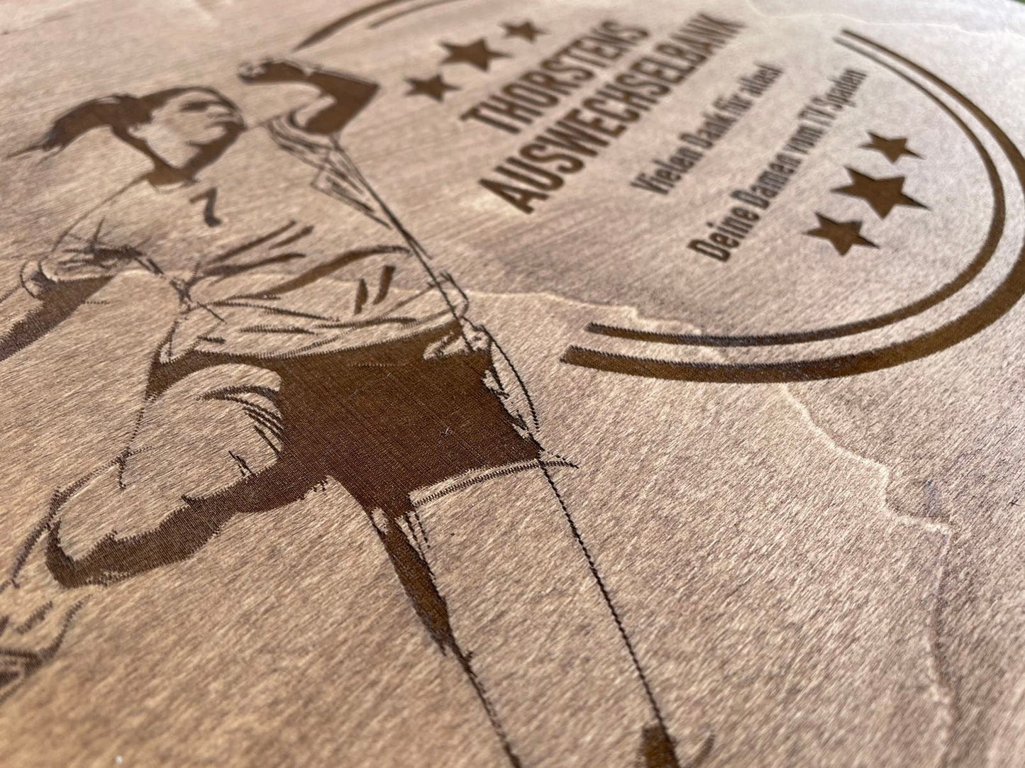 Sitzauflage Handball 30x40 cm für Getränkekiste