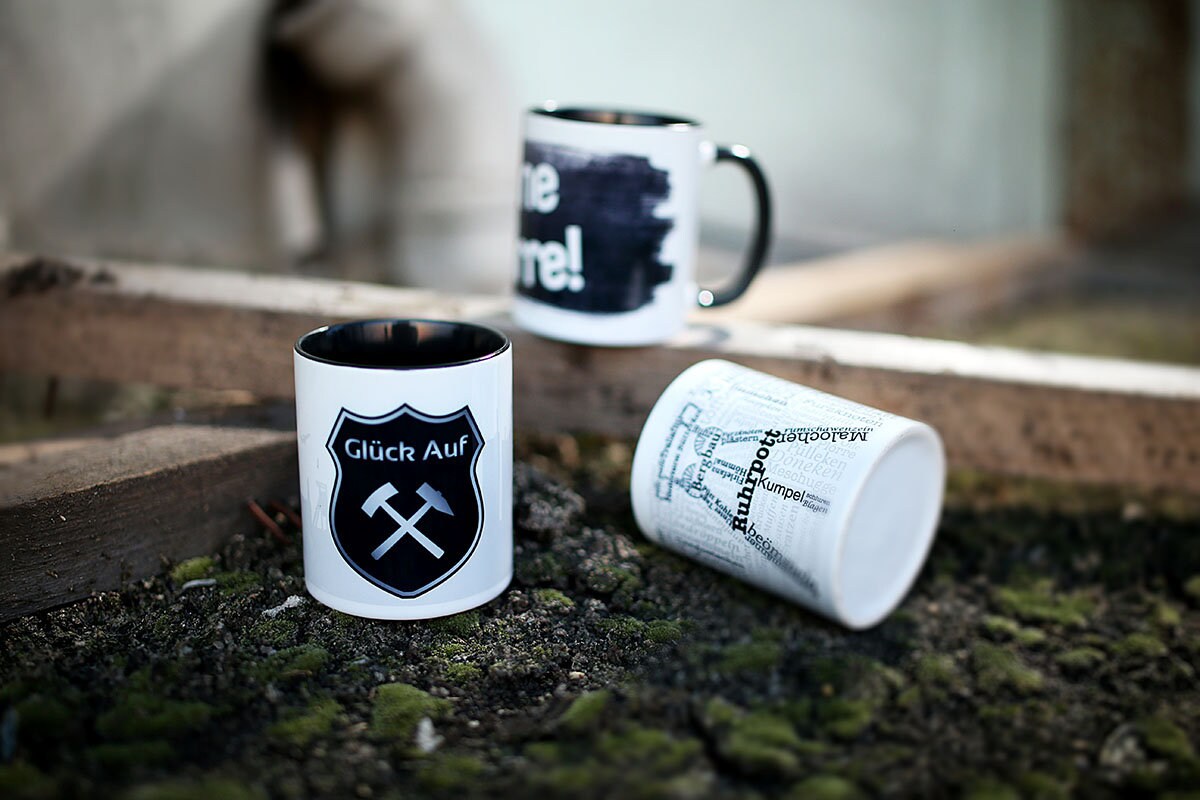 Ruhrpott Tasse mit Bergbau-Design Glück Auf Kaffeetasse Personalisierbare Geschenkidee Tasse für Bergleute & Ruhrgebiet-Fans
