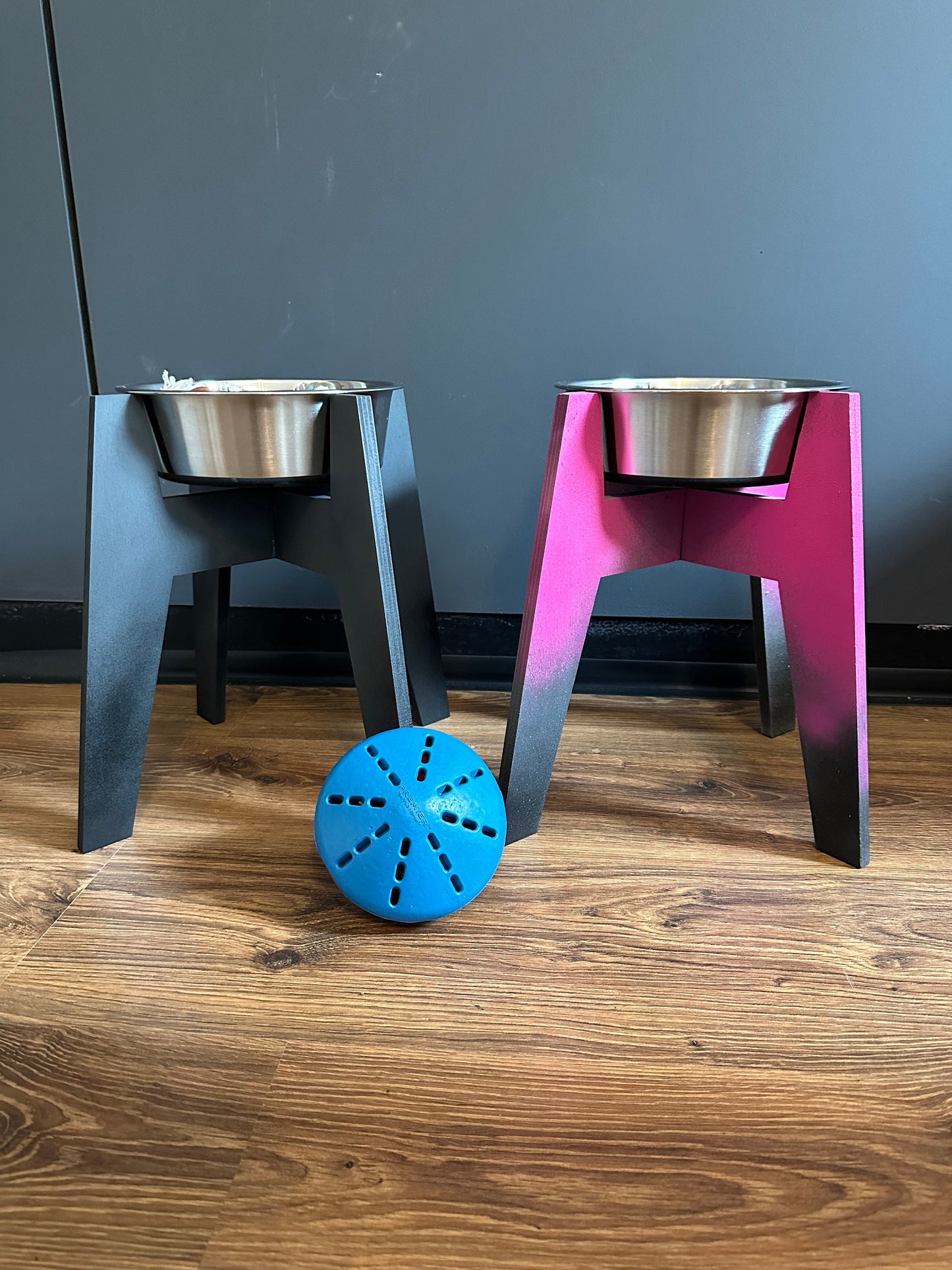 Erhöhter Hundenapf Holz Höhenverstellbare Futterstation Hunde Ergonomisch & Rutschfest Gesunder Futternapf große Hunde und Gelenkproblemen