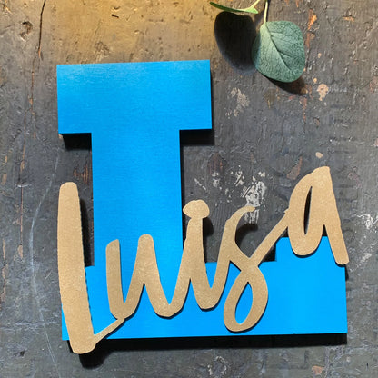 Personalisiertes Namensschild Kinderzimmer - Türschild mit Namen - Wanddeko Baby