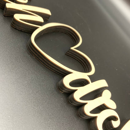 Schriftzug Ich Liebe Dich aus Holz | Valentinstag | Geschenk | Liebeserklärung | stehend | Hochzeitsgeschenk | Liebe | verliebt | 3D