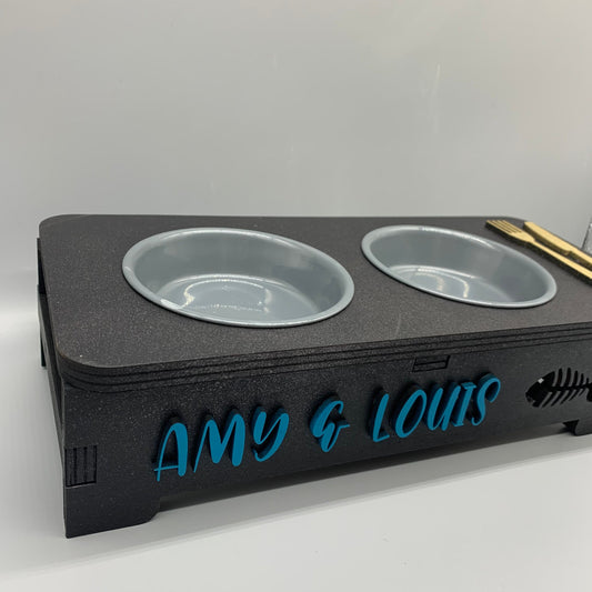 personalisierte Futterstation | Futterbar für Katzen - kleine Hunde | Hundebar | Katzenbar | Einzelanfertigungen