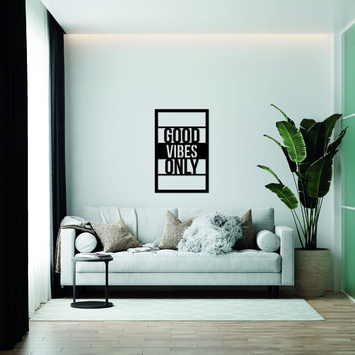 Good vibes only Schriftzug | 3D Schriftzug | Wanddeko | Wandkunst | Wandschild | 3D Wandtattoo