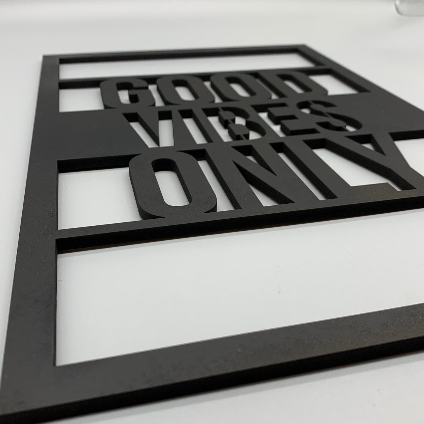 Good vibes only Schriftzug | 3D Schriftzug | Wanddeko | Wandkunst | Wandschild | 3D Wandtattoo