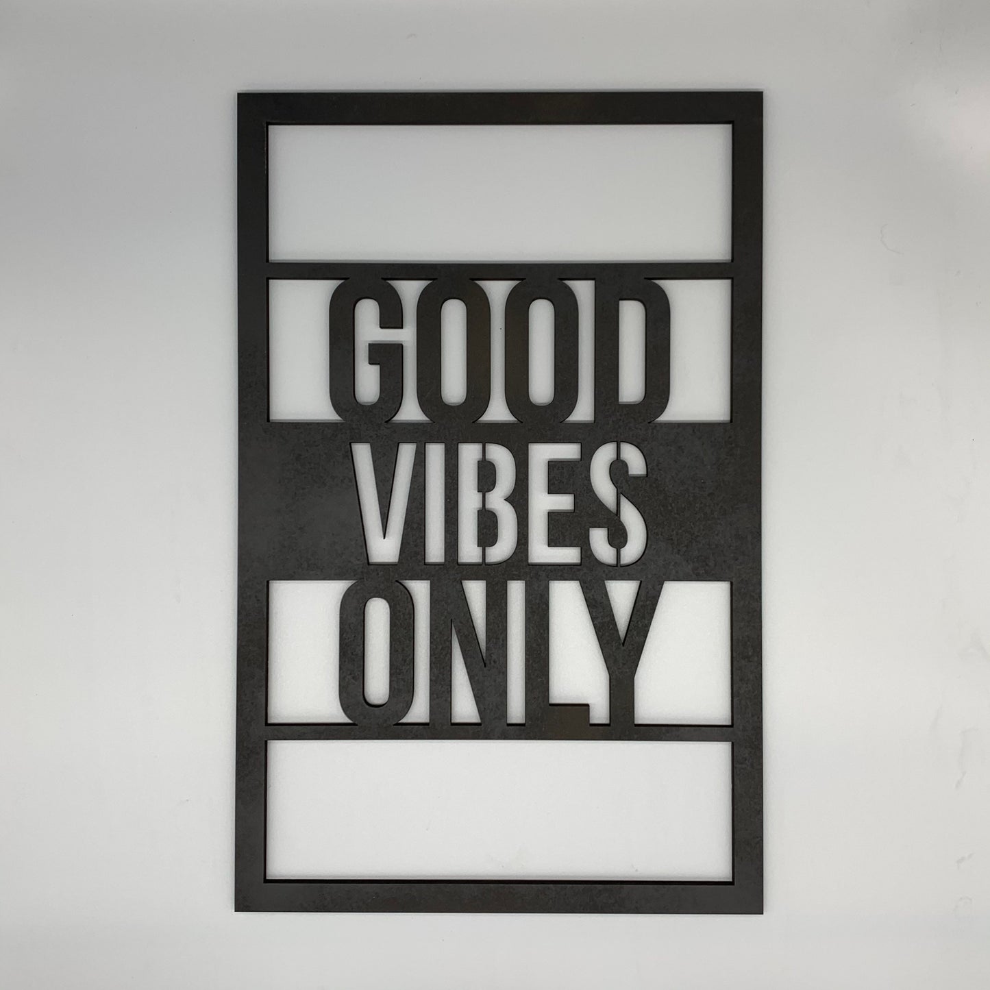 Good vibes only Schriftzug | 3D Schriftzug | Wanddeko | Wandkunst | Wandschild | 3D Wandtattoo