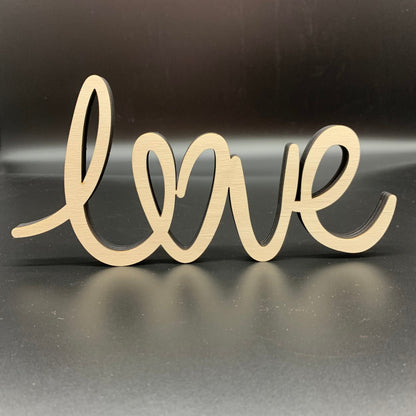 Schriftzug LOVE aus Holz | Valentinstag | Geschenk | Liebeserklärung | stehend | Hochzeitsgeschenk | Liebe | verliebt | 3D Schriftzug