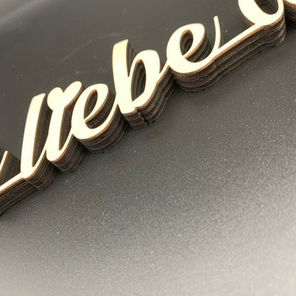 Schriftzug Ich Liebe Dich aus Holz | Valentinstag | Geschenk | Liebeserklärung | stehend | Hochzeitsgeschenk | Liebe | verliebt | 3D