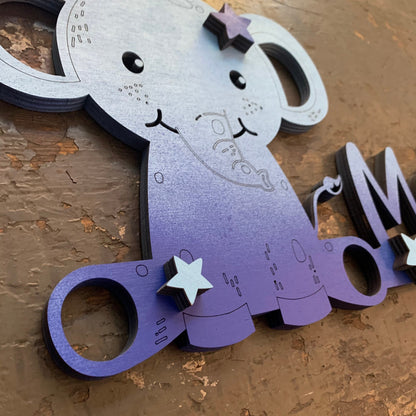 Personalisierter Holz Schriftzug Kinderzimmer
