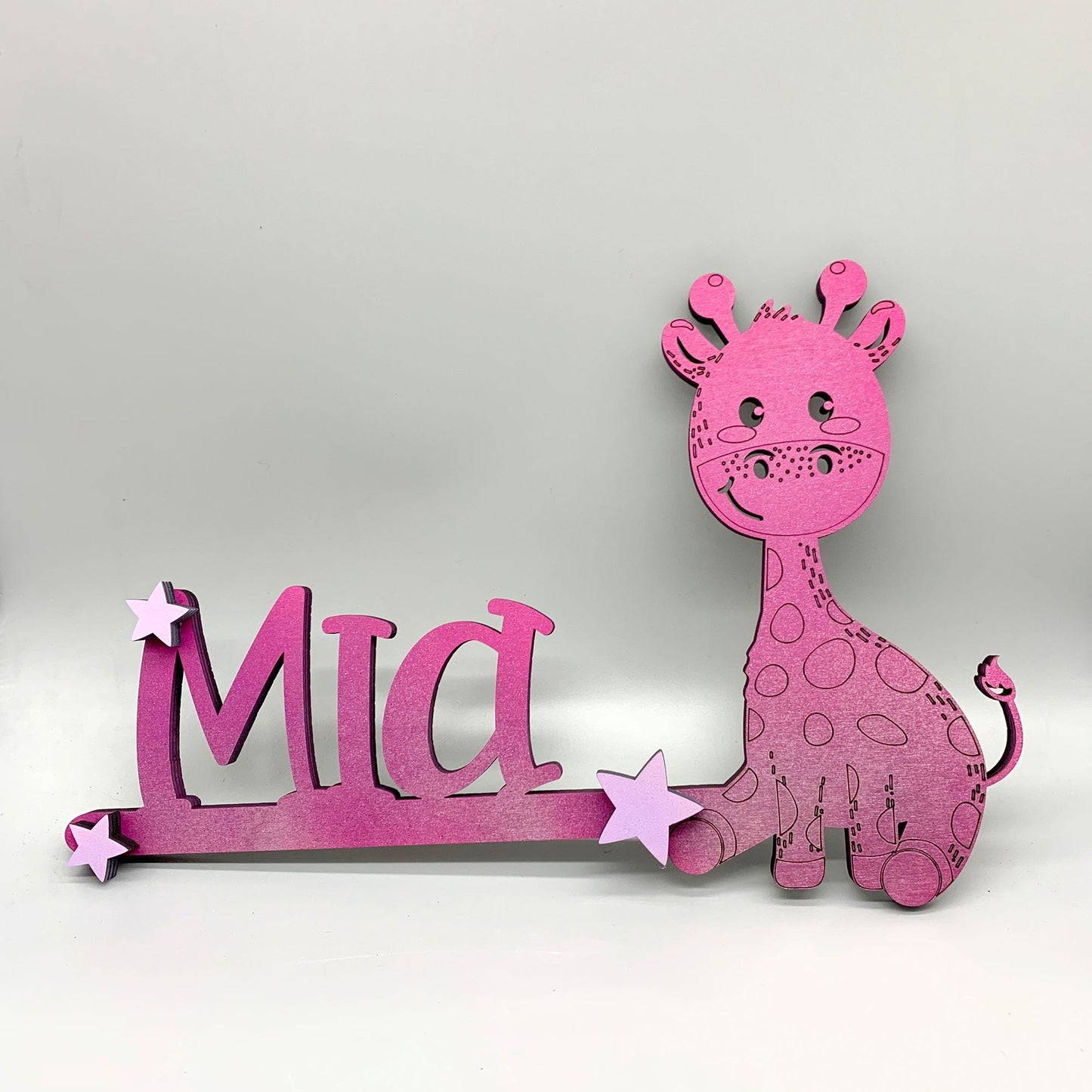 Personalisierter Holz Schriftzug Kinderzimmer