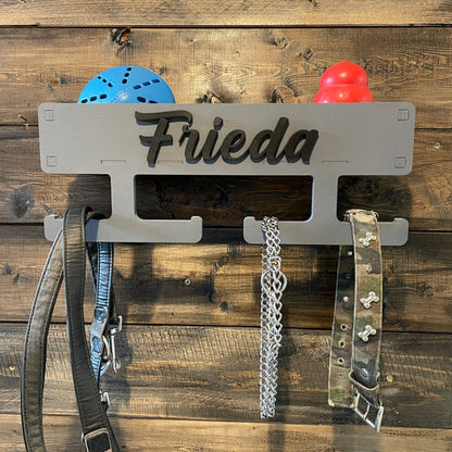 Leinenplatz, Hundegarderobe personalisiert, Leinengarderobe, Leinenparkplatz, Leinenhalter, Hundeleine, Leine aufhängen