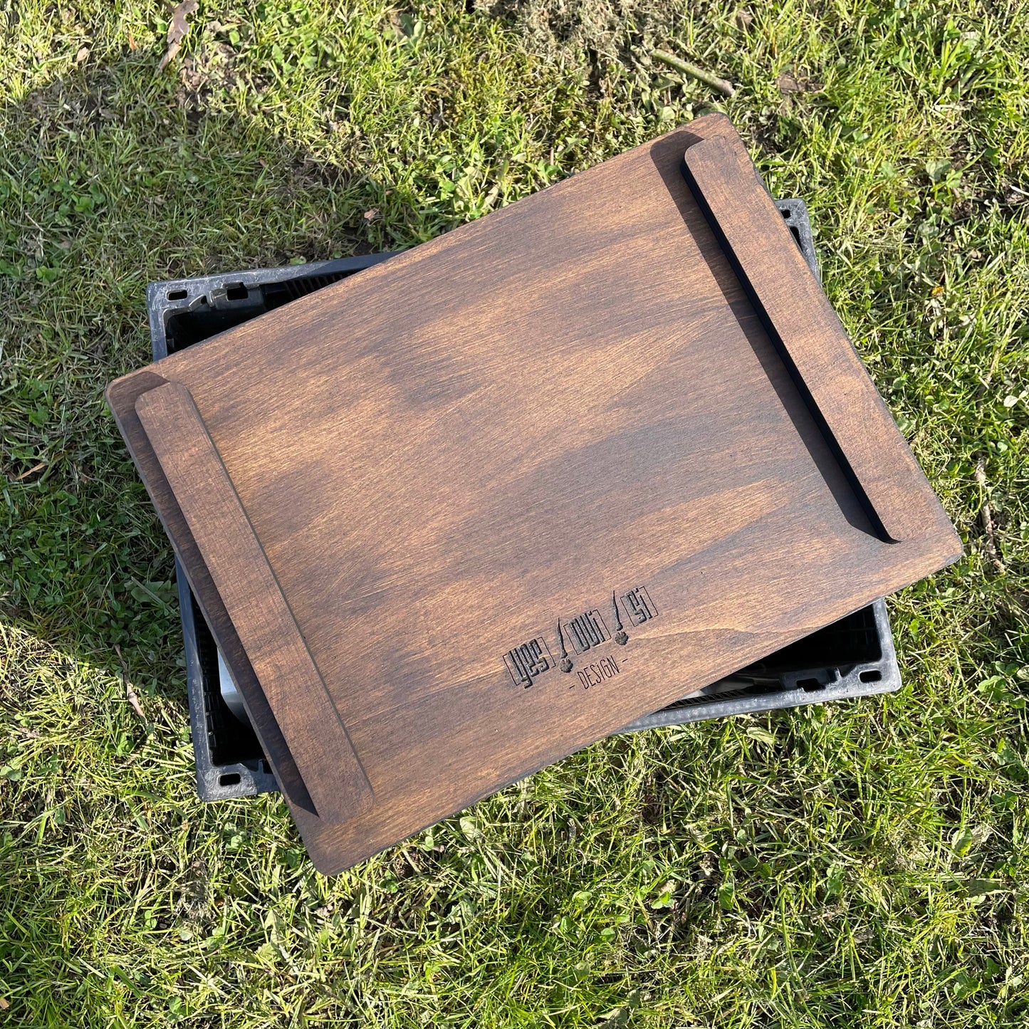 Personalisierte Sitzauflage 30x40 cm aus Pappelfurnierholz