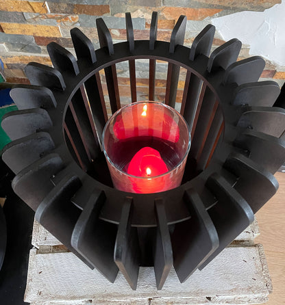 Windlicht für Kerze, Kerzenständer