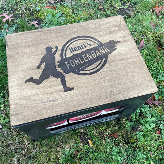 Sitzauflage Fußball 30x40 cm für Getränkekiste