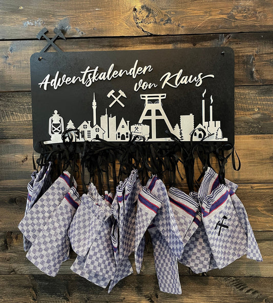 Personalisierter Adventskalender Ruhrpott 3D aus MDF
