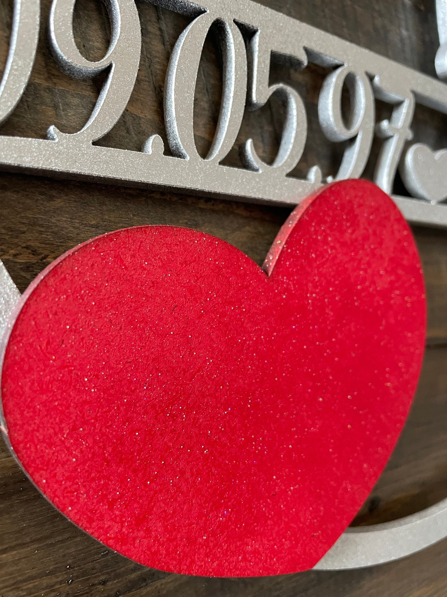 Personalisierter Hoop aus MDF – Geschenk zum Jubiläum