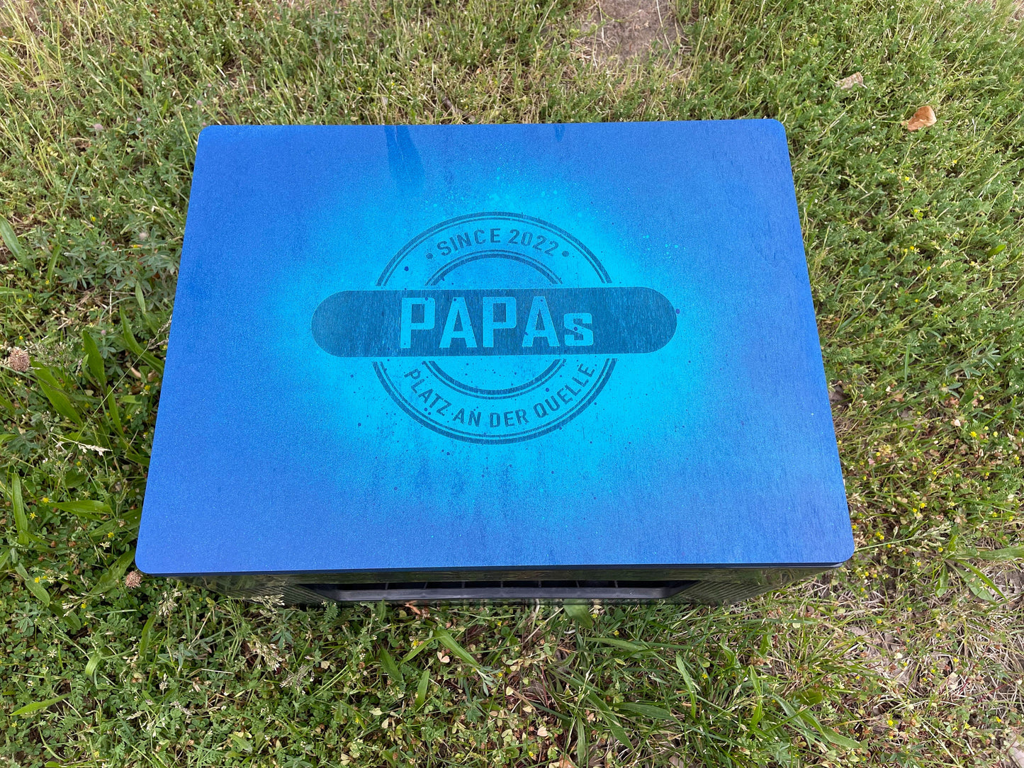 Personalisierte Sitzauflage 30x40 cm aus Holz