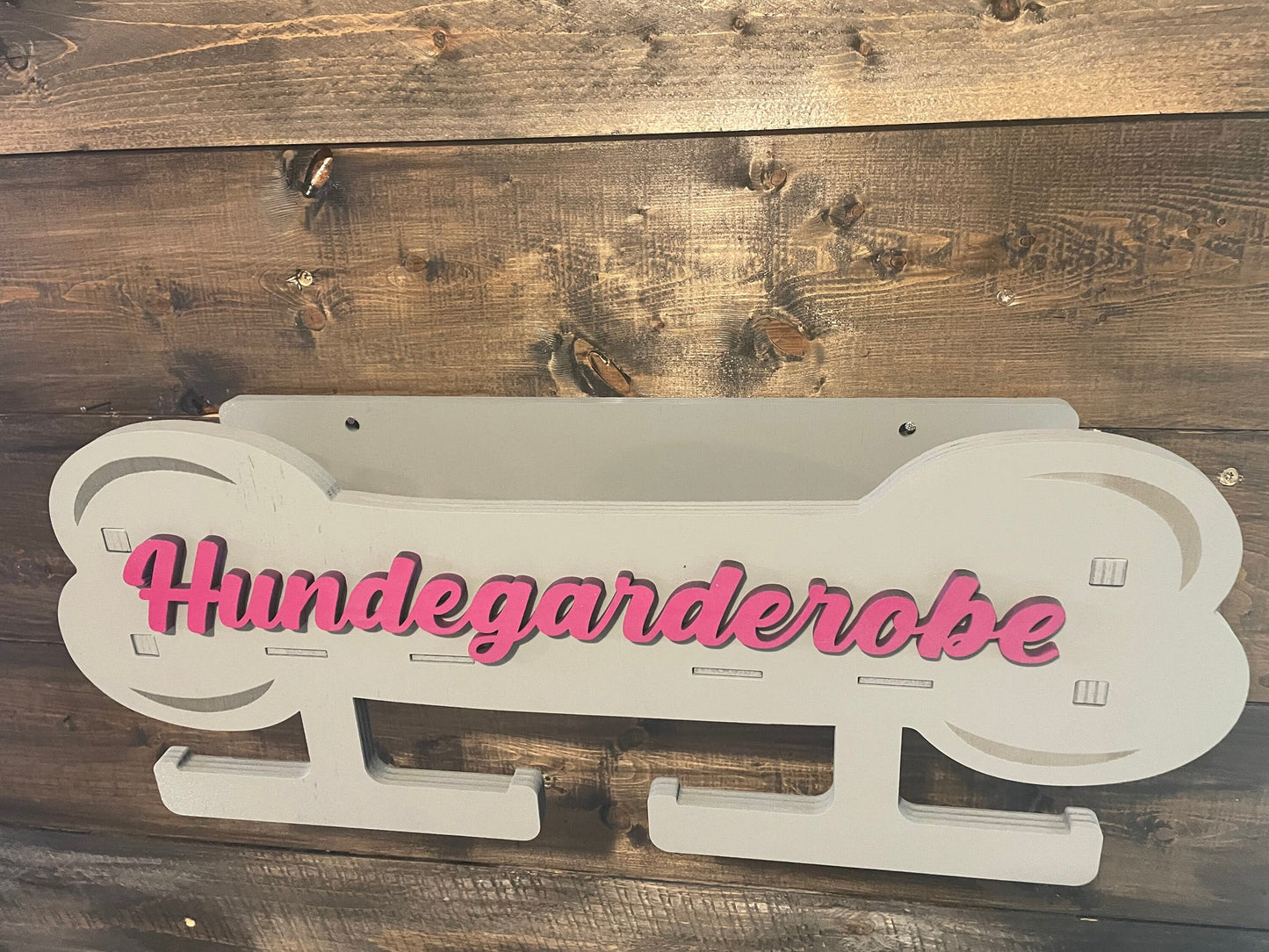 Hundegarderobe  Knochenform, Leinenplatz, personalisiert, Leinengarderobe, Leinenparkplatz, Leinenhalter, Hundeleine, Leine aufhängen