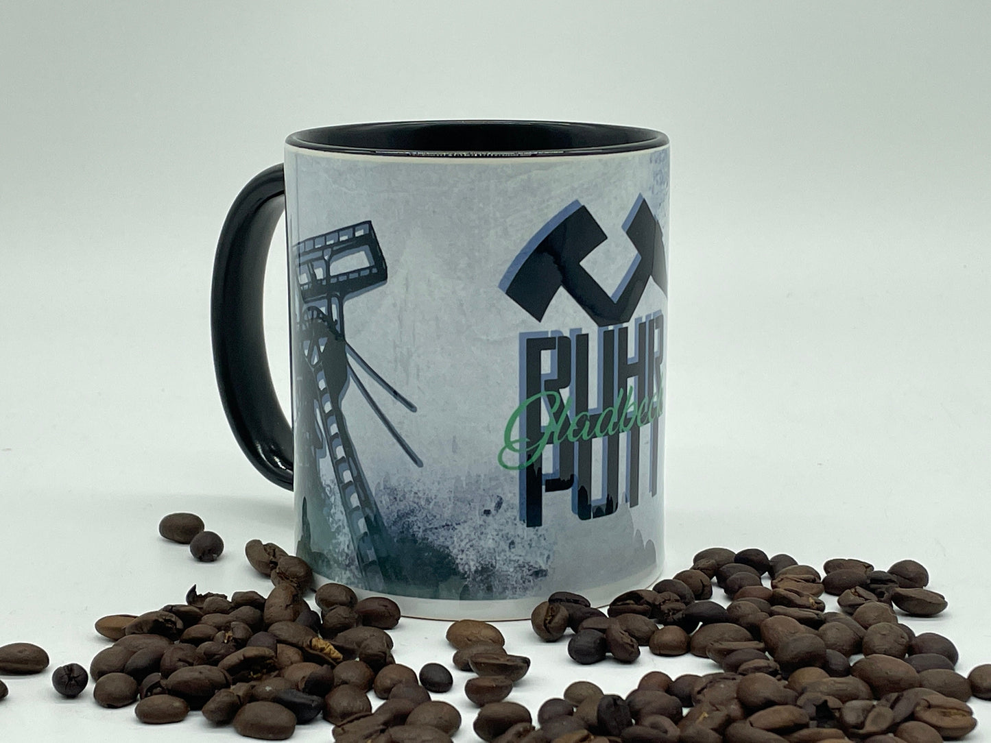 Ruhrpott Tasse personalisiert | Glück Auf | Lokalpatriot | Förderturm | Kaffeetasse | Kaffeebecher