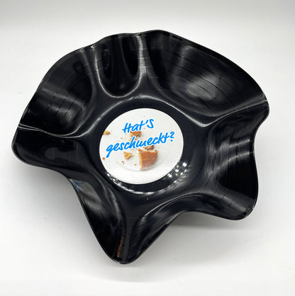 Schallplatten Schalen 2 Stk.  handgefertigt aus Vintage upcycled Vinyl Schallplatten, Upcycling