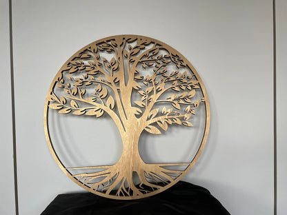 Baum des Lebens, 12mm, Wanddeko Wandkunst aus Holz, Lebensbaum
