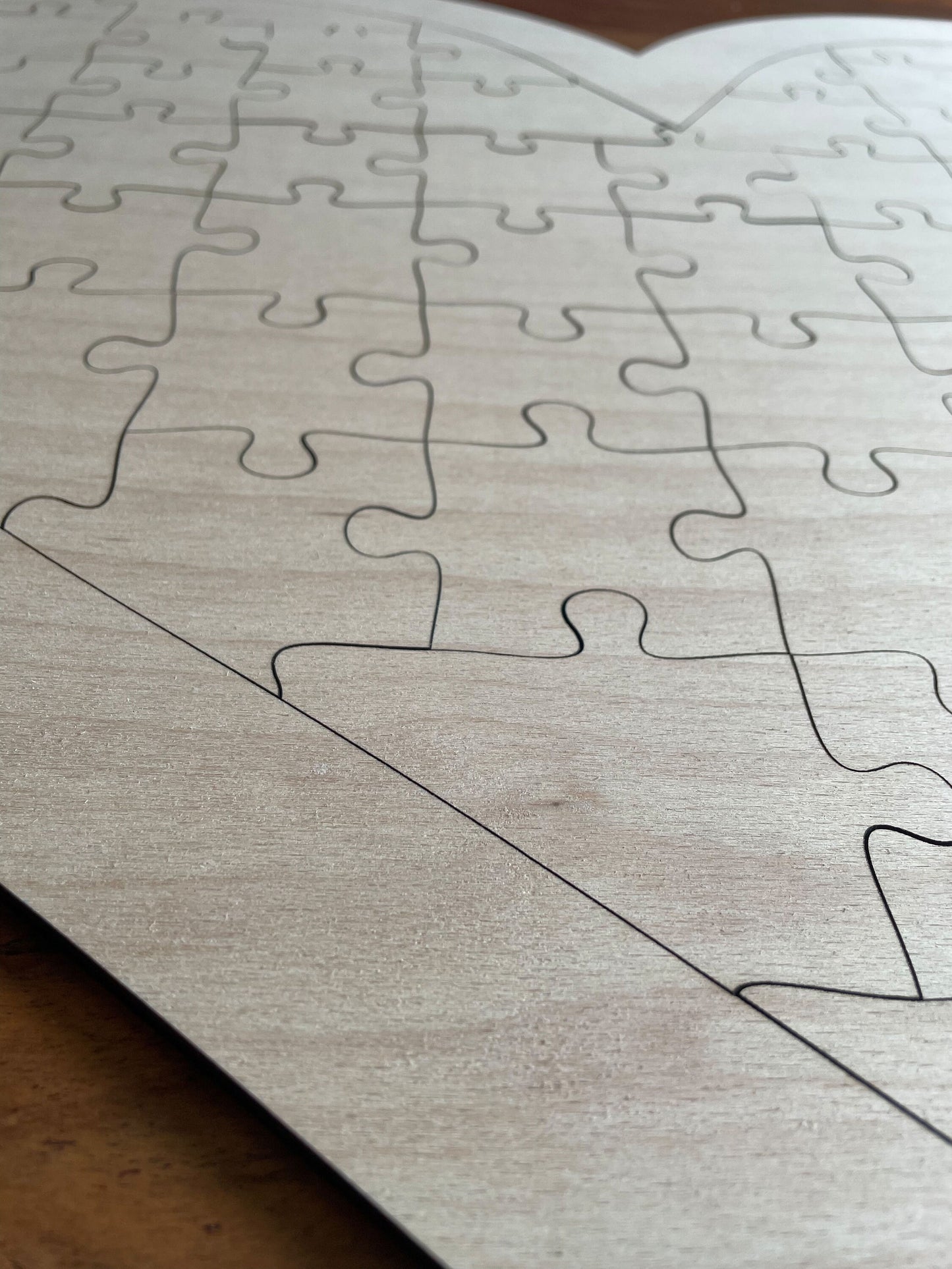 Herz Holzpuzzle Gästebuch Hochzeit 75x59 cm