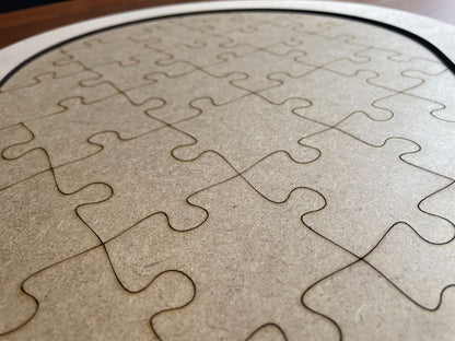 Herz Holzpuzzle Gästebuch Hochzeit 75x59 cm