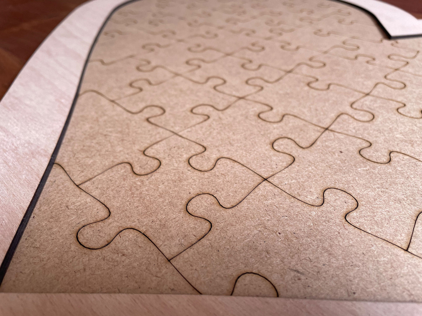 Herz Holzpuzzle Gästebuch Hochzeit 75x59 cm