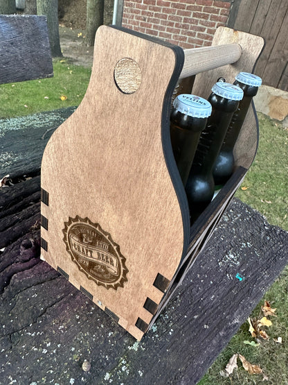 Bier Caddy für 0,5l Flaschen, Männerhandtasche, Bierhalter, Vatertag