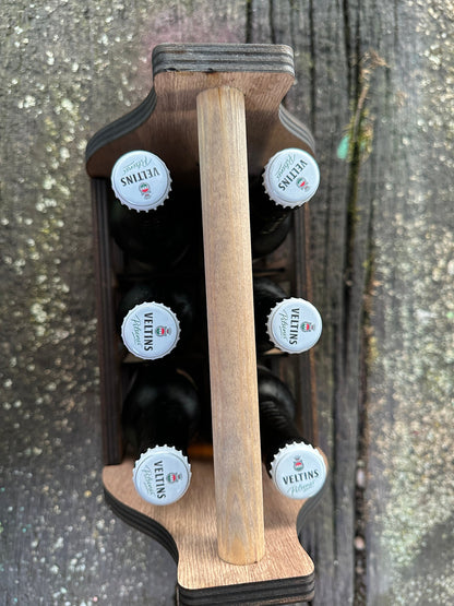 Bier Caddy für 0,5l Flaschen, Männerhandtasche, Bierhalter, Vatertag