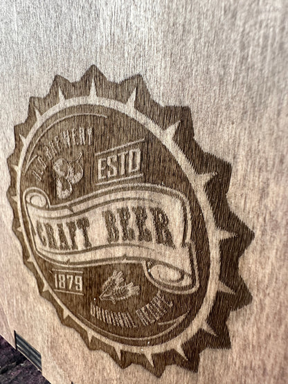 Bier Caddy für 0,5l Flaschen, Männerhandtasche, Bierhalter, Vatertag