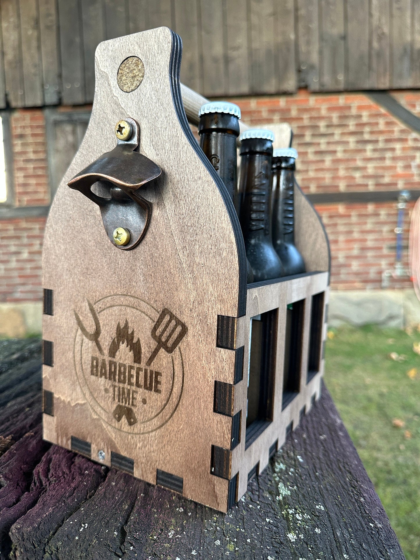 Bier Caddy für 0,5l Flaschen, Männerhandtasche, Bierhalter, Vatertag