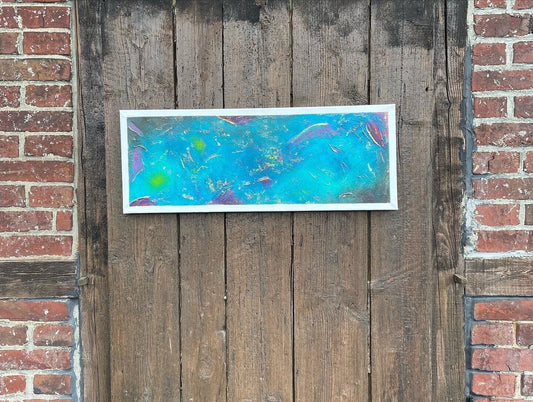 Abstraktes Gemälde aus Acryl handgemalt auf Leinwand 80x30 cm | modernes, individuelles Geschenk | Unikat