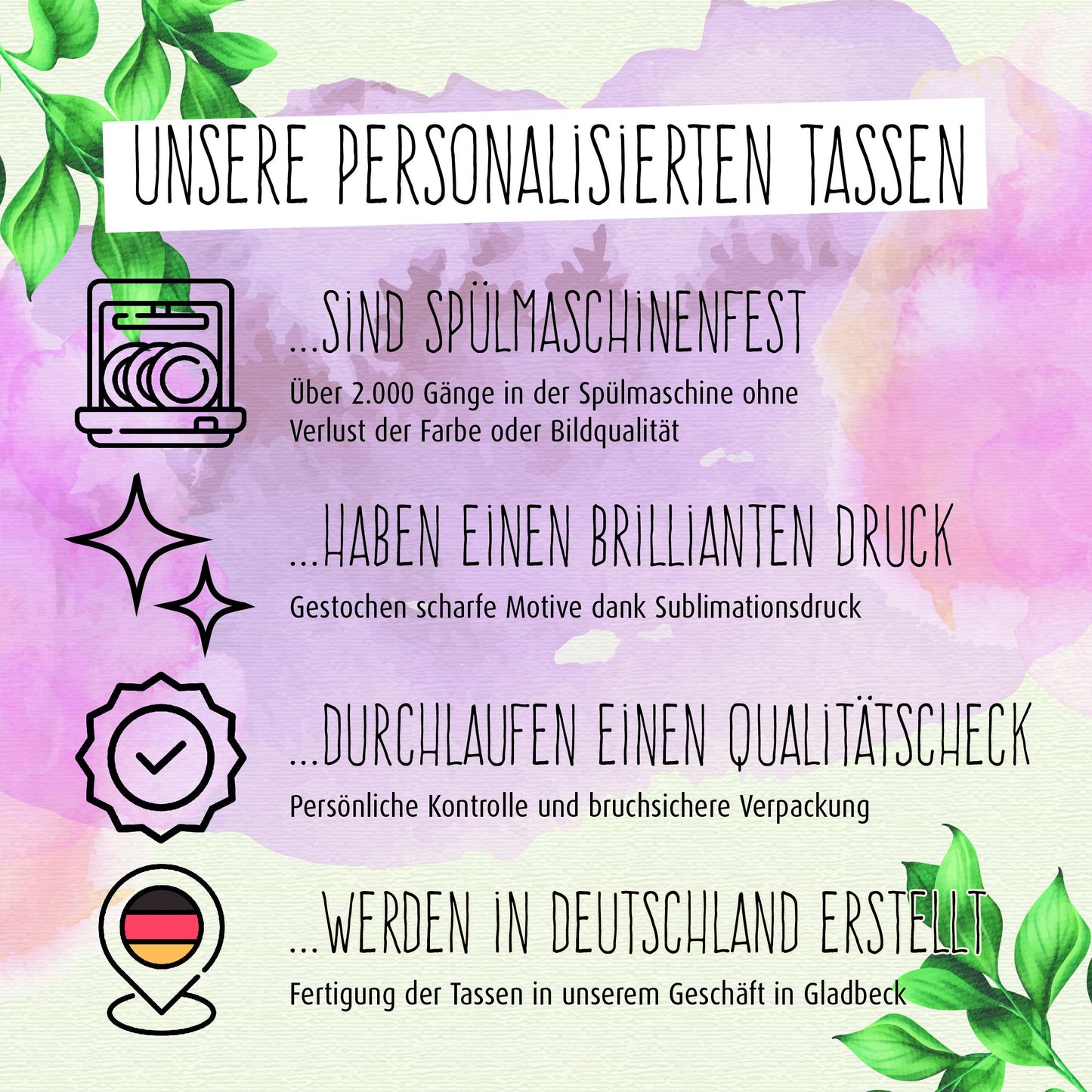 Tasse mit Spruch "Danke für..." Kaffeetasse | Kaffeebecher | Valentinstag | Liebe
