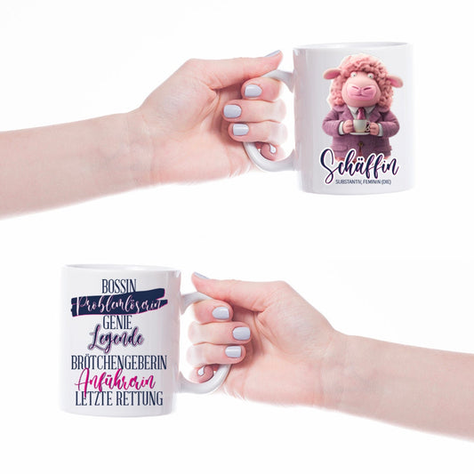 Tasse für die Chefin | Schäffin | Boss Baby | Geschenk für Führungskräfte Abteilungsleiter oder Teamleiter