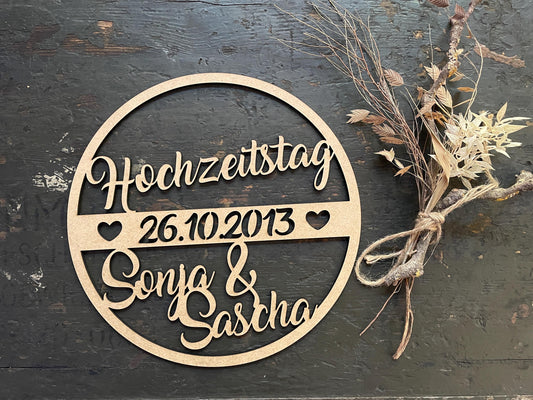 Personalisierter Hoop aus MDF – Geschenkidee